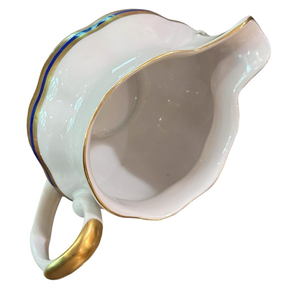 Vintage Van Cortland Favolina-Karolina Gold Filigree Band Scalloped Creamer - Picture 9 of 14